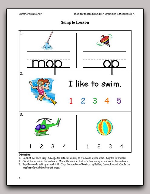 Standards-Based English Grammar & Mechanics K